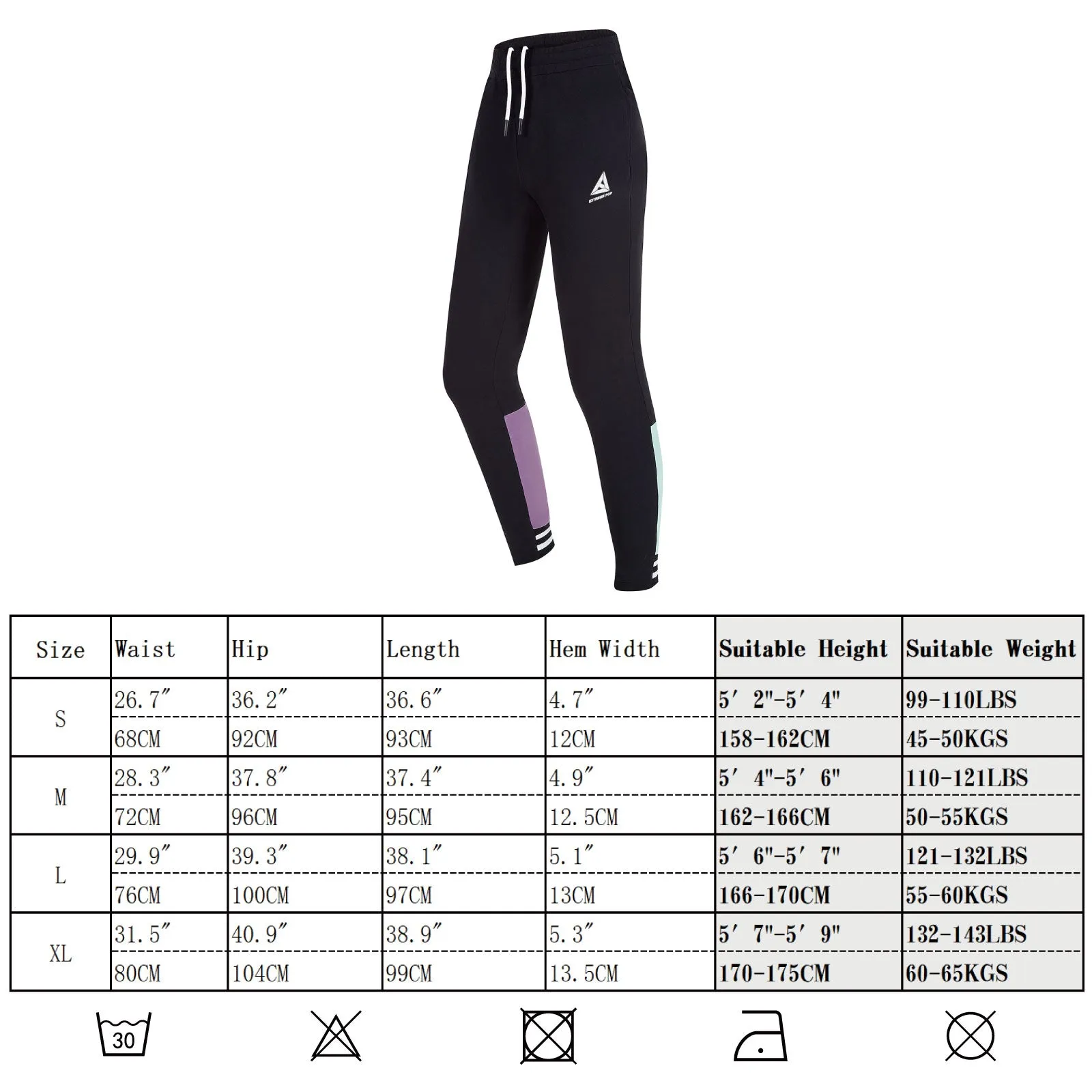 Women's Joggers Tracksuit Bottoms in cotton with pockets WP7009