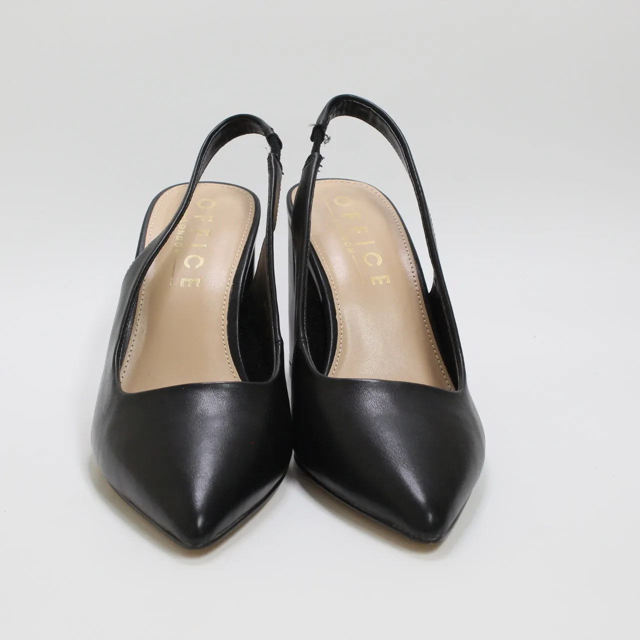 Black Women's Slingback Heel Courts for Office