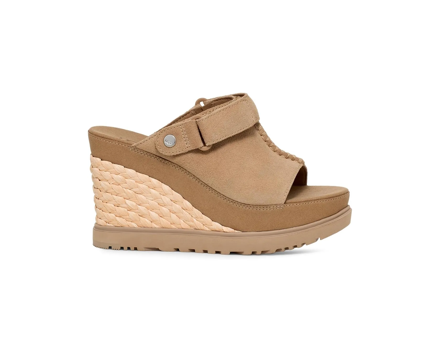 WOMEN'S UGG ABBOT ADJUSTABLE WEDGES in SAND