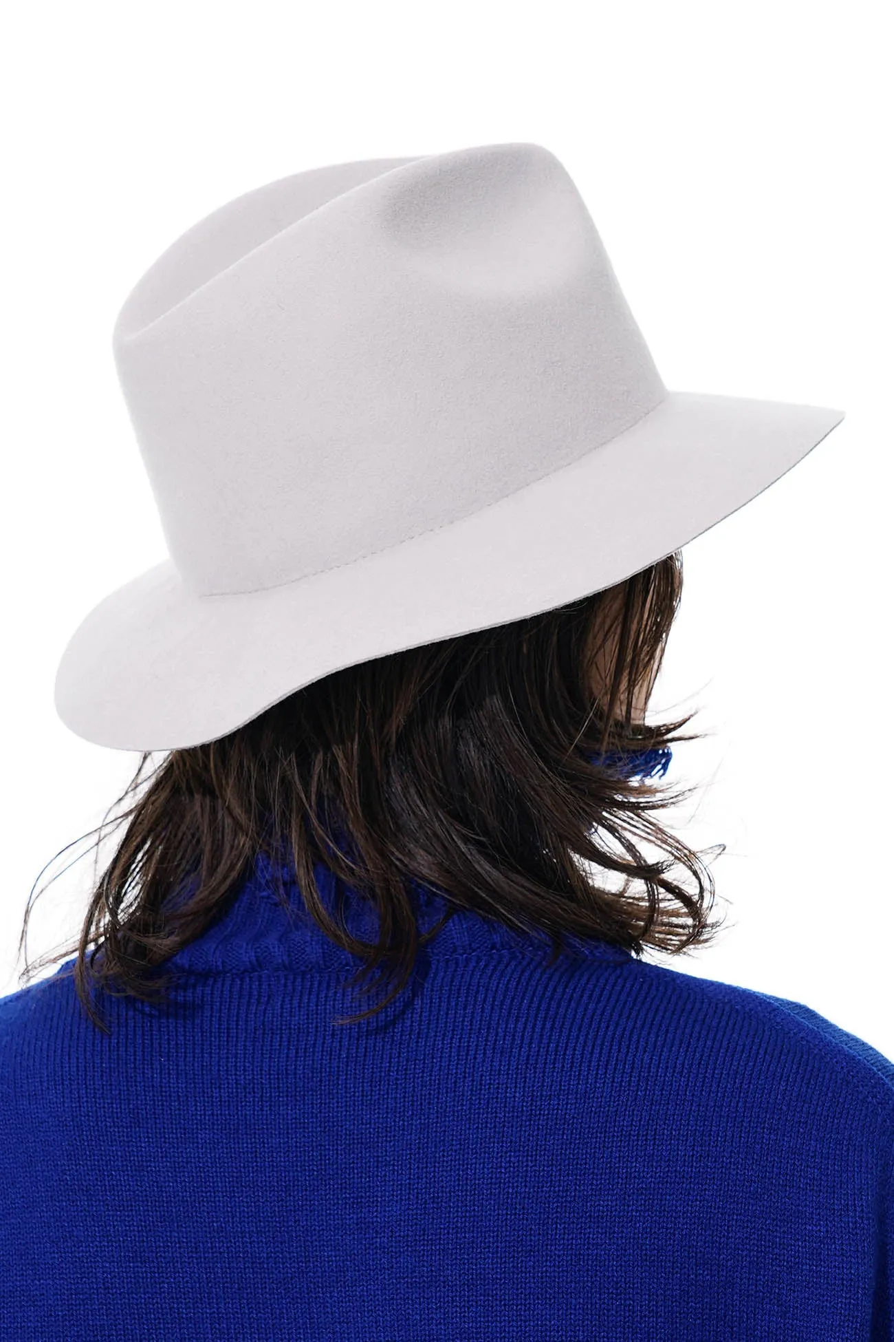 WOOL FELT LONG BRIM SOFT HAT