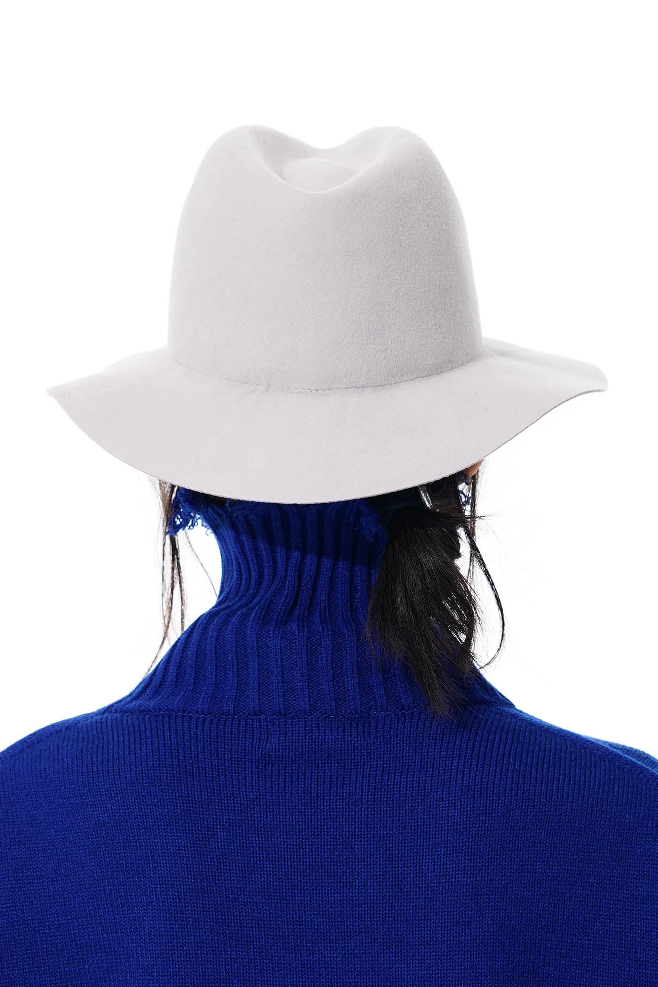 WOOL FELT LONG BRIM SOFT HAT