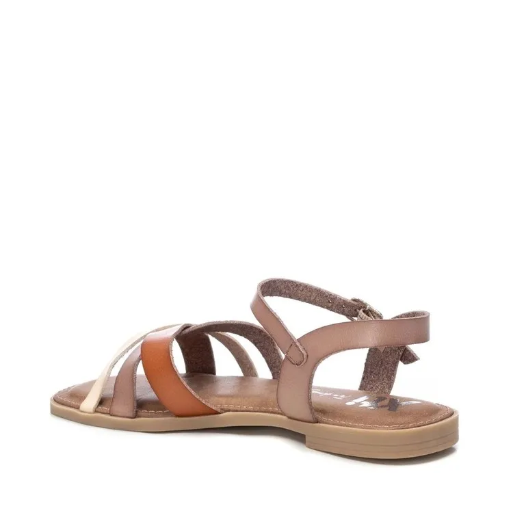 XTI Flat Beige Sandals for Women - Model 142851