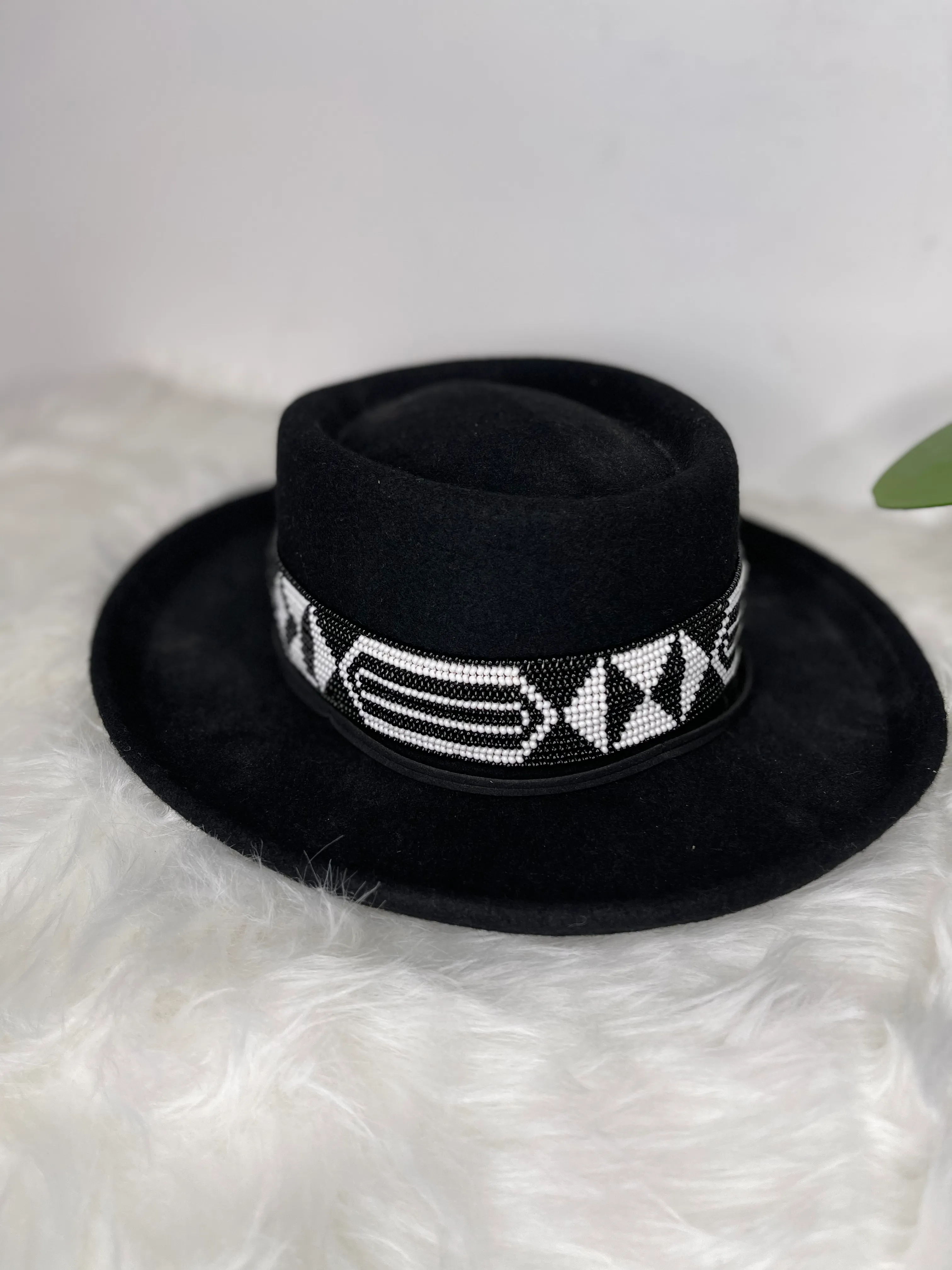 Yanu beaded hat accessory