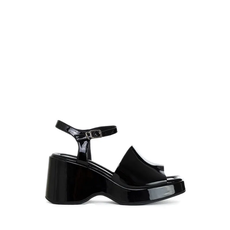 ZH510-005 Sandal Wedges - Black